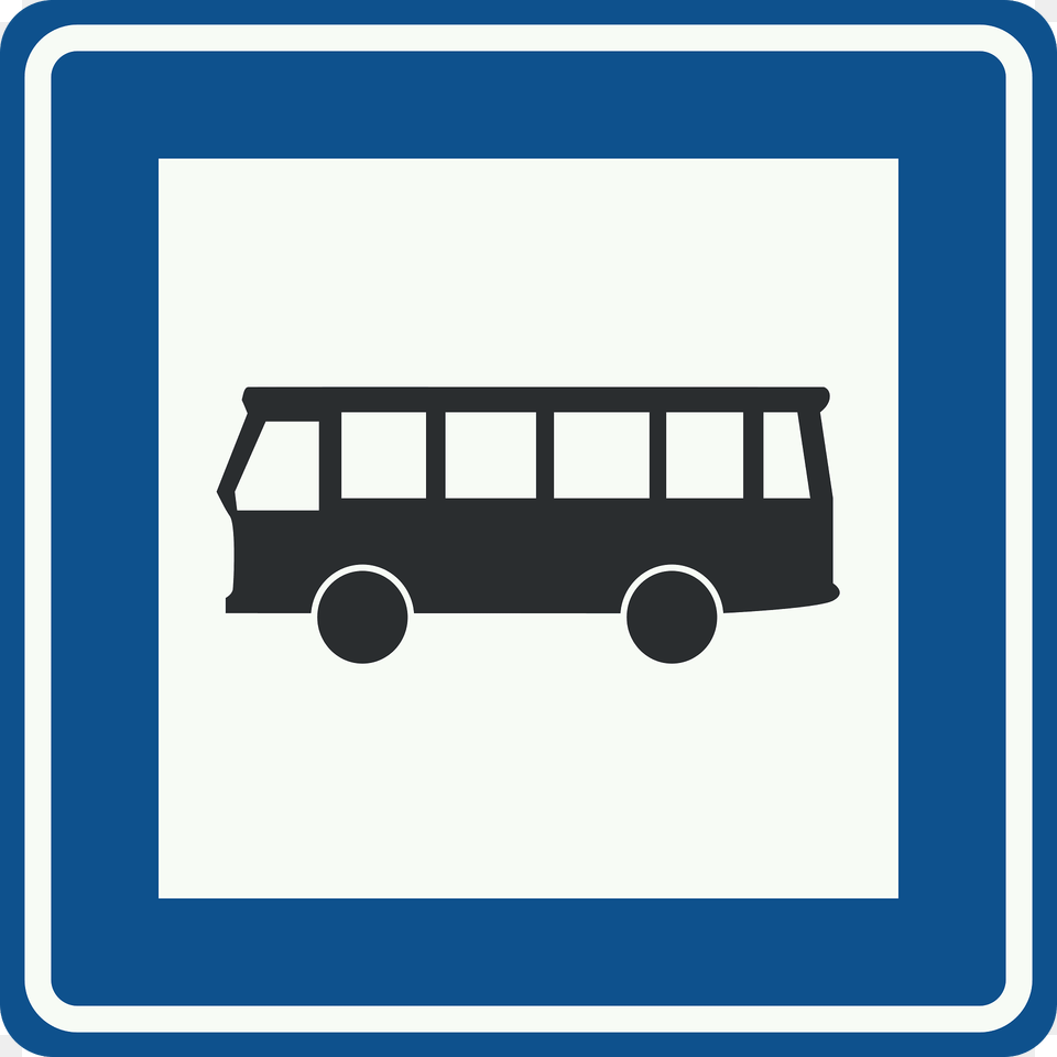 Bus Stop Sign In Netherlands Clipart, Minibus, Transportation, Van, Vehicle Png