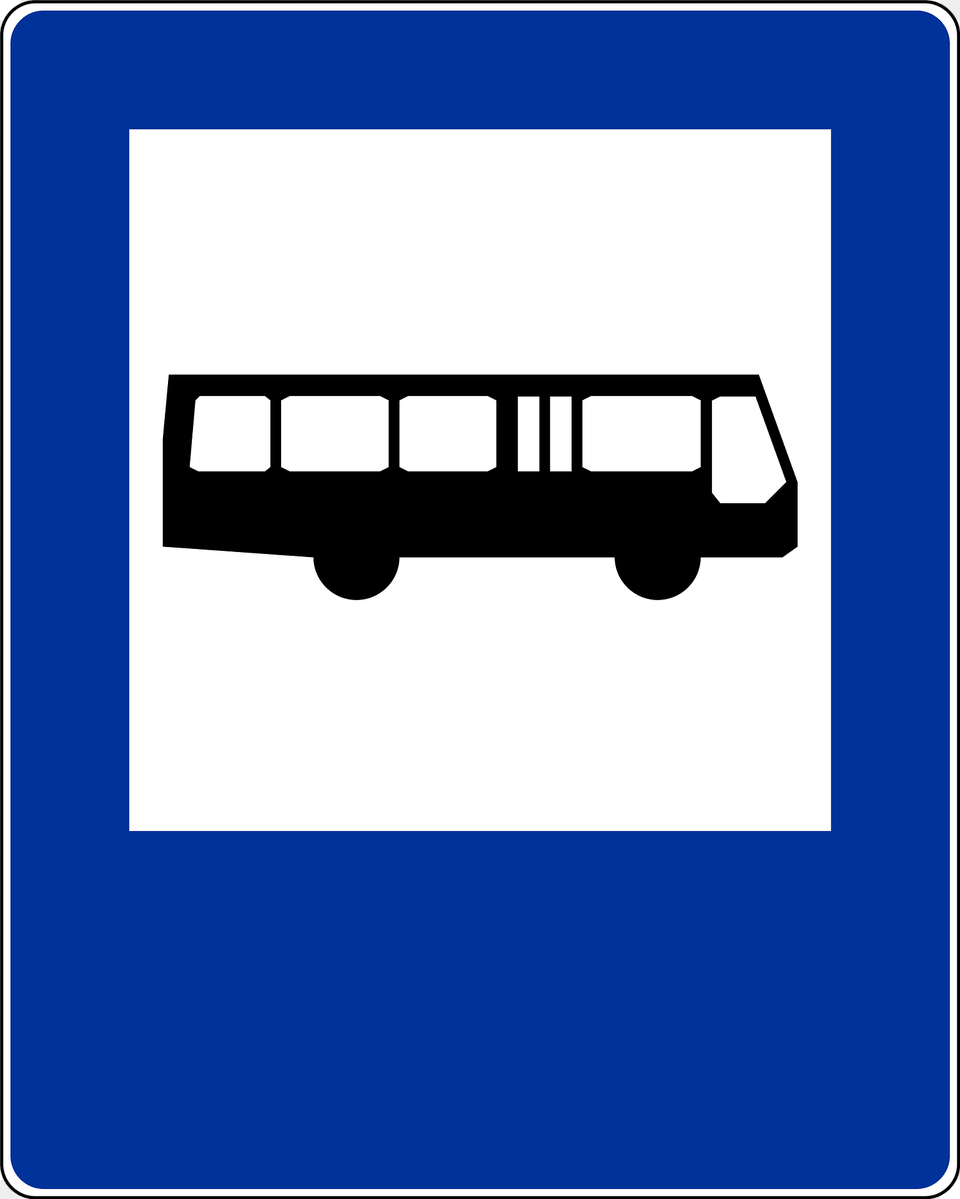 Bus Stop Sign In Poland Clipart, Transportation, Vehicle, Minibus, Van Free Png Download