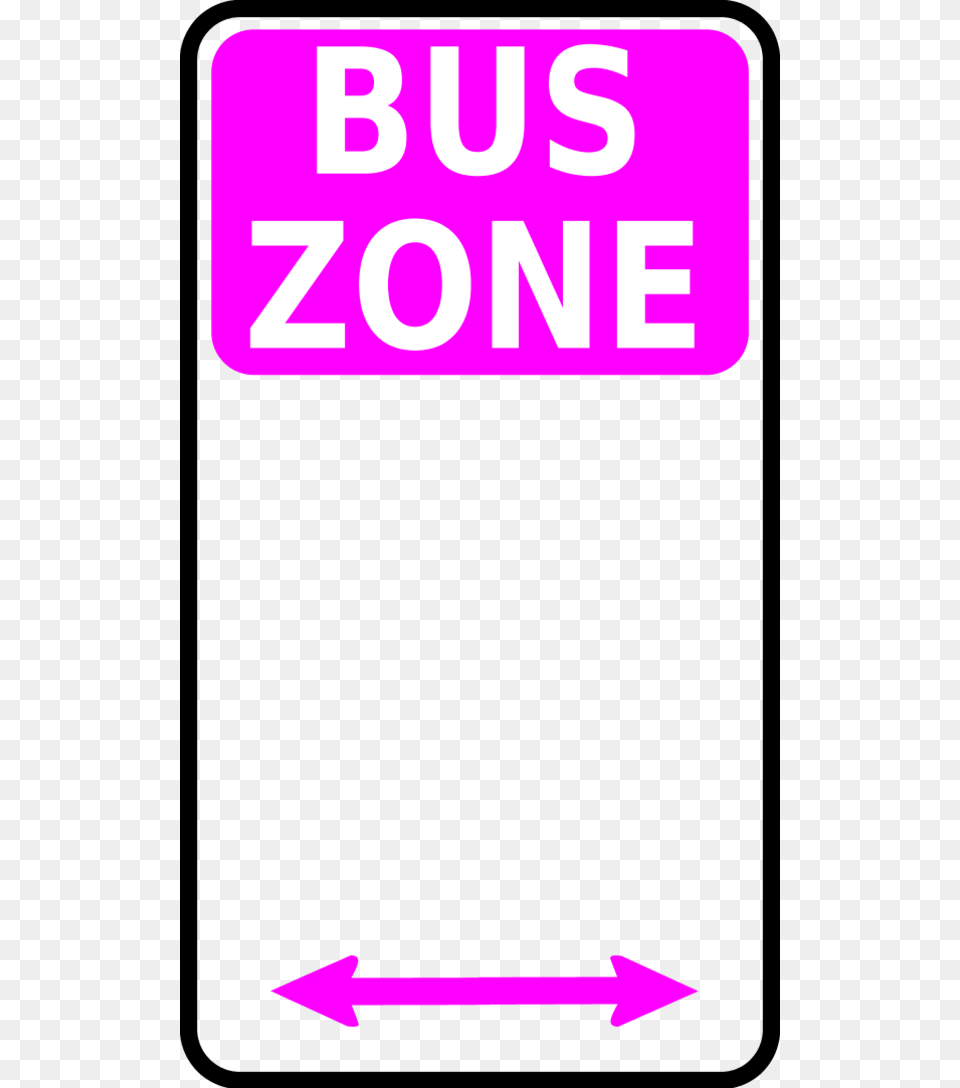 Bus Stop Sign Nps Map Pictographs Part Bus Zone Sign Australia, Purple, Mortar Shell, Weapon, Bus Stop Free Transparent Png