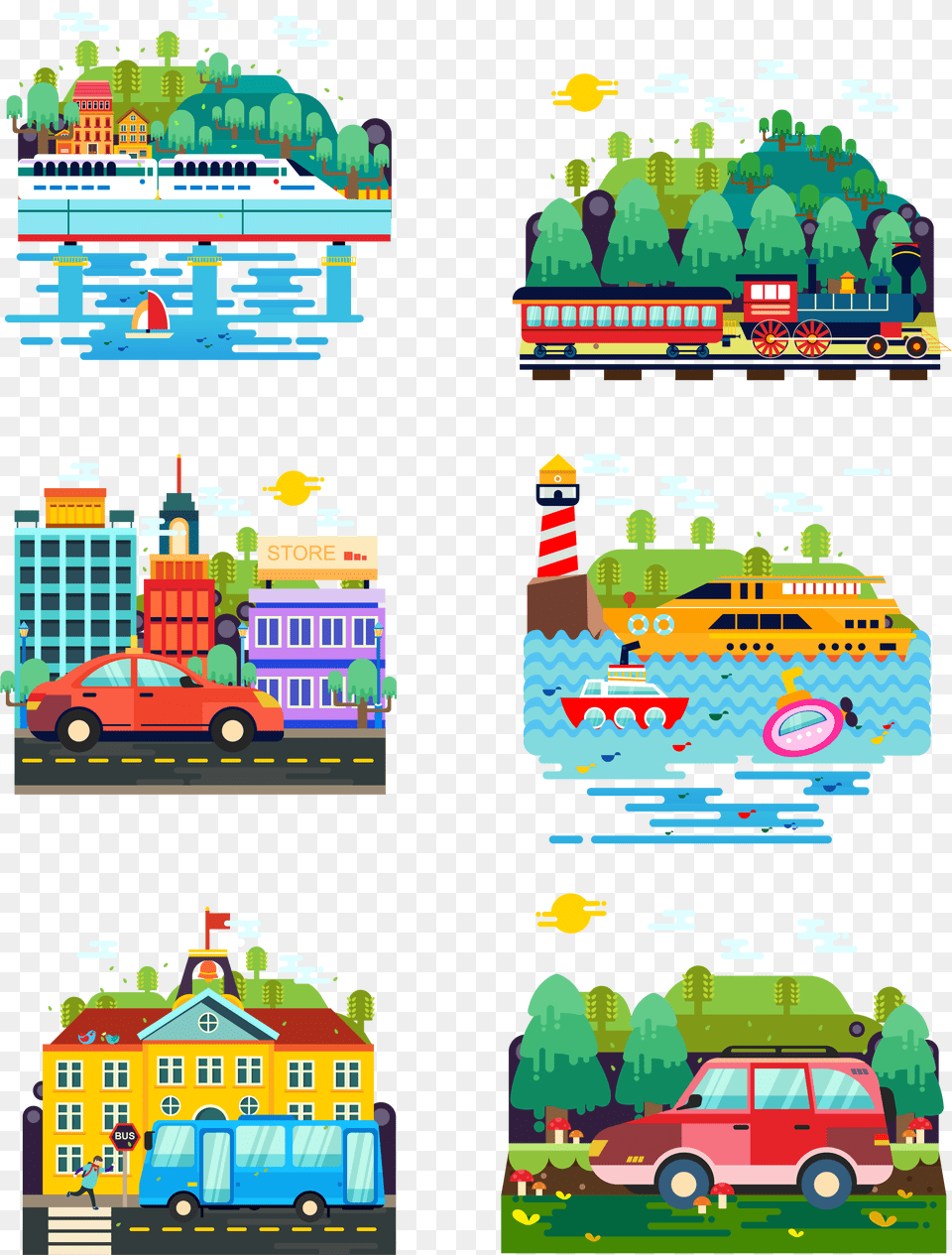 Bus Taxi Road Vehicle High Speed Rail And Vector Transport, Car, Transportation, Person, Baby Free Png Download