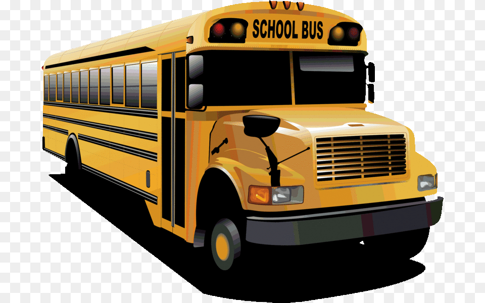 Bus Vector, School Bus, Transportation, Vehicle Png
