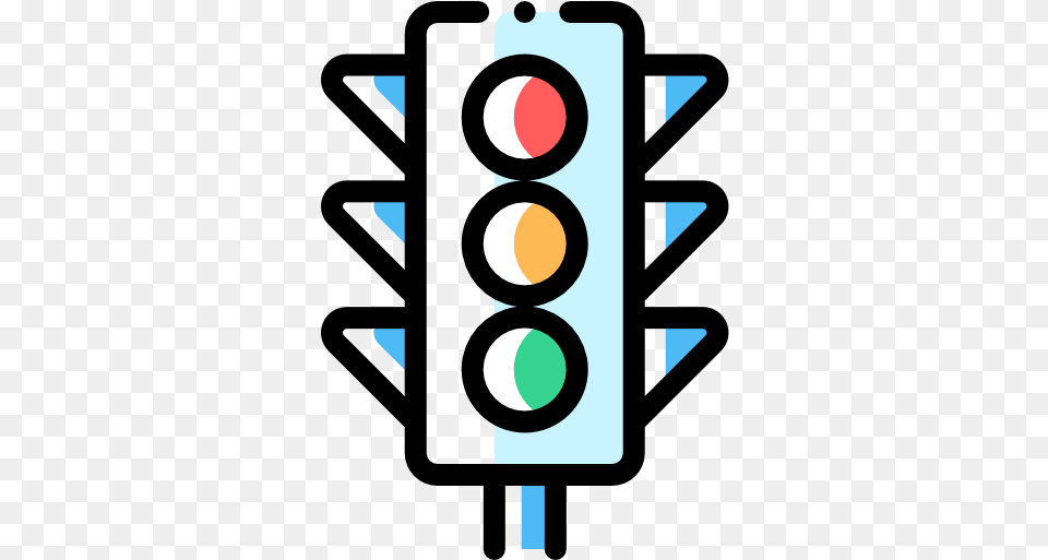 Bus Vector Icons Designed By Freepik Icon Outline Picture Of Traffic Light, Traffic Light Free Transparent Png