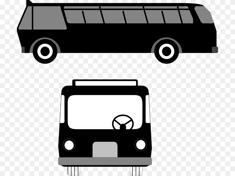 Bus Vehicle Transport Road Travel Automobile Bus Vector, Transportation, Van, Machine, Wheel Free Png Download