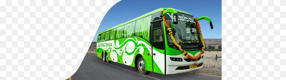 Bus Vishal Travels Bus, Transportation, Vehicle, Tour Bus, License Plate Free Png Download