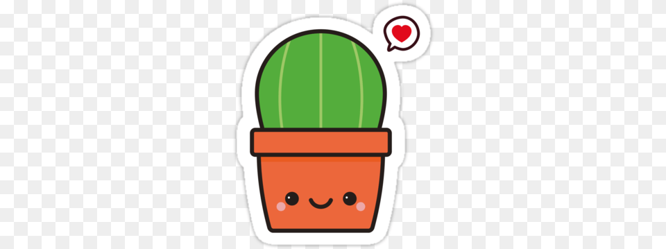 Buscar Con Google Kawaii Stickers Cactus Stickers Kavai Kaktus, Plant, Potted Plant, Produce, Food Free Png Download