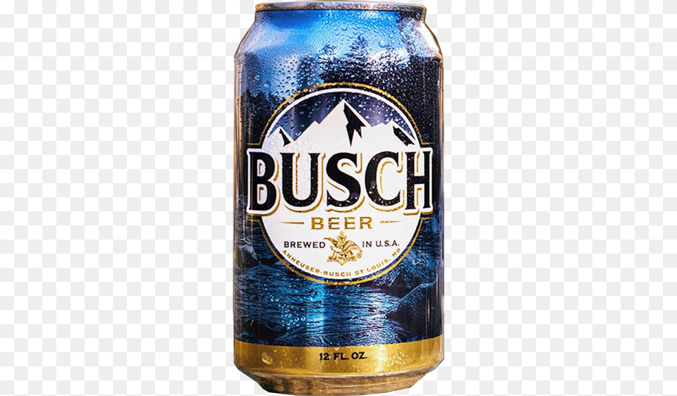 Busch Busch Beer, Alcohol, Beverage, Lager, Tin Png Image