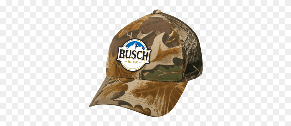 Busch Camo Trucker Hat Camo Busch Beer Hat, Baseball Cap, Cap, Clothing, Hardhat Free Png