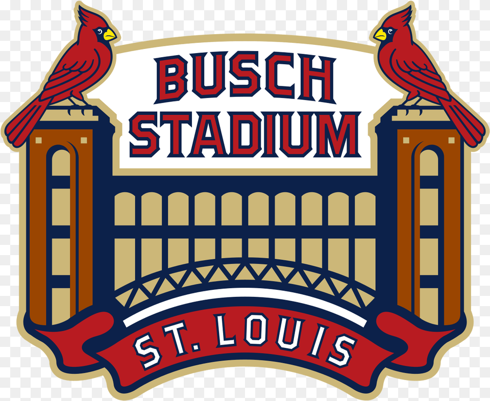 Busch Memorial Stadium St Louis Cardinals Stadium Logo, Animal, Bird Free Png