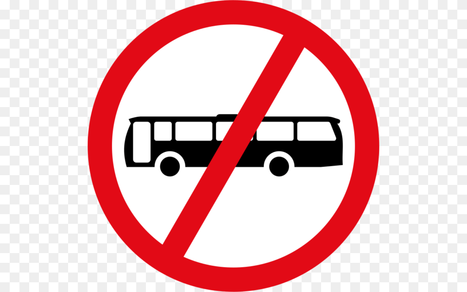 Buses Prohibited Sign Bus Tour Sign, Symbol, Road Sign Png Image