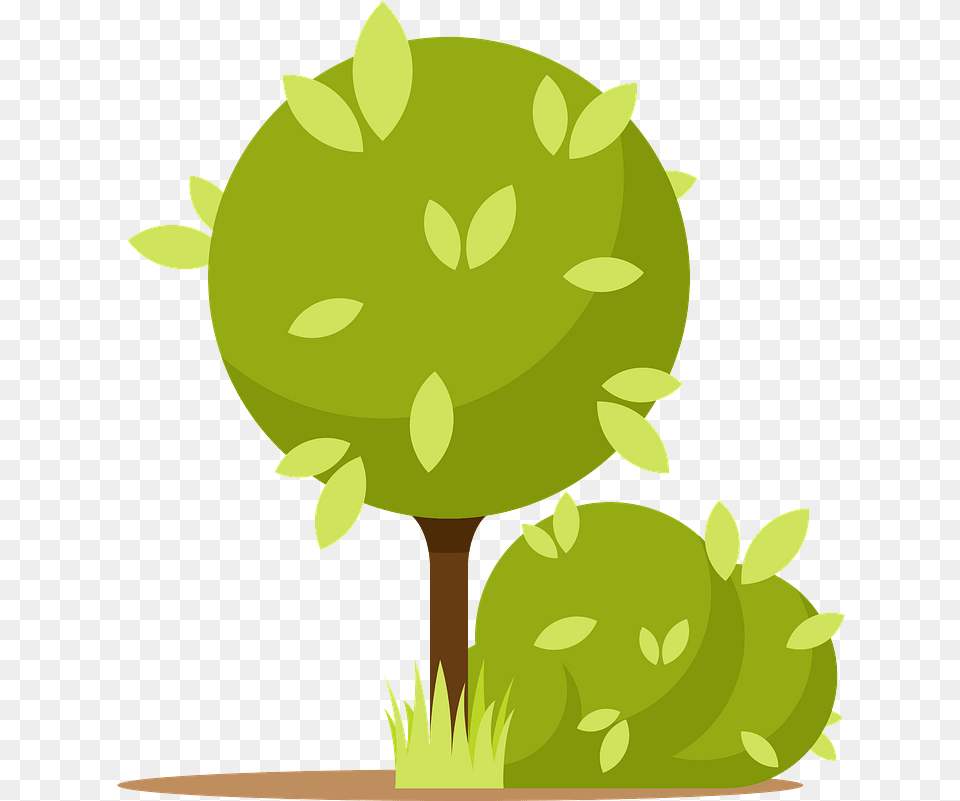 Bush And Tree Clipart Free Download Transparent Clip Art, Plant, Green, Moss, Grass Png