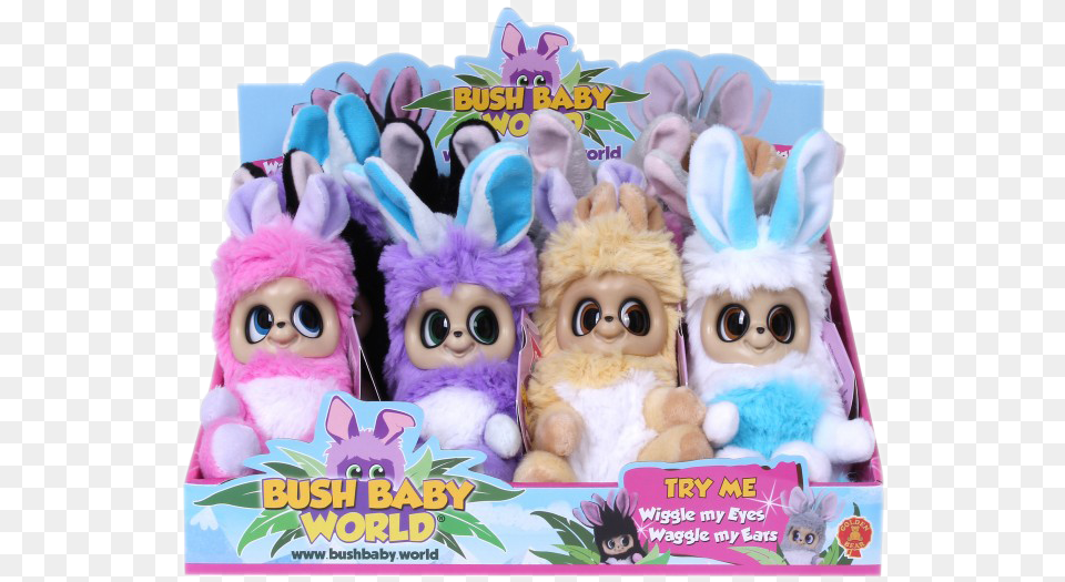 Bush Baby World Dreamstars And Blossom Meadow Assorted In 12pc Cdu Bush Baby World, Plush, Toy, Doll, Person Png