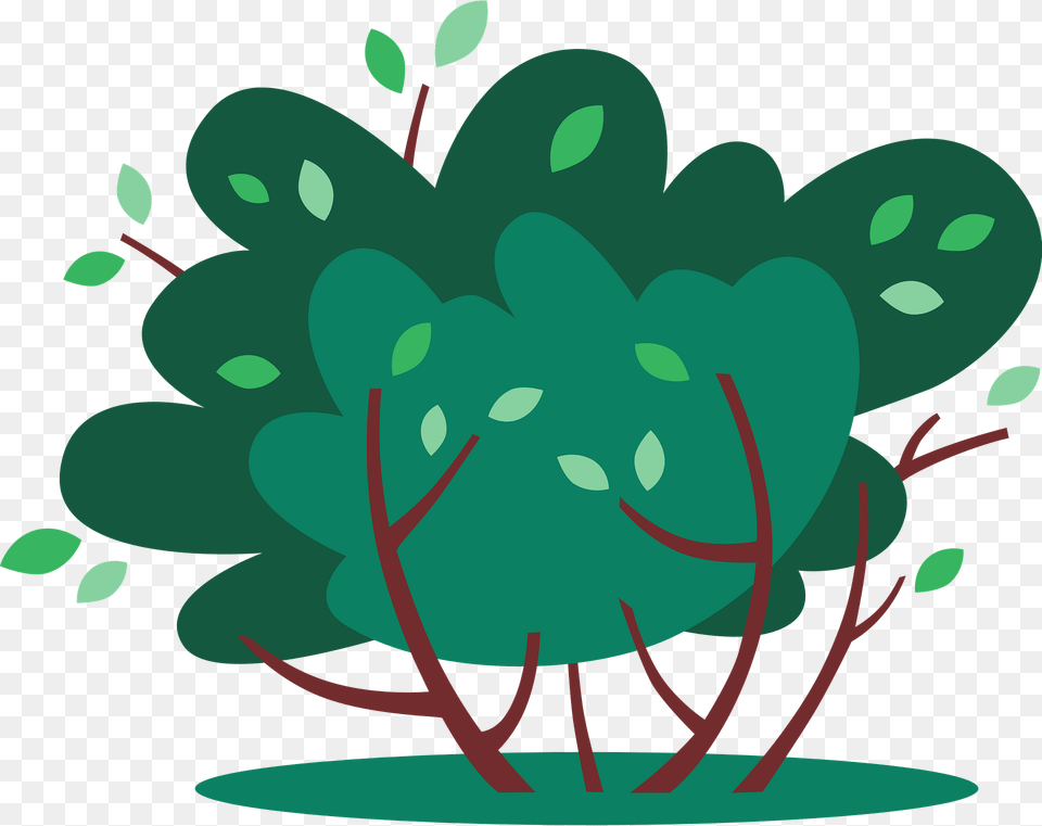 Bush Clipart, Art, Graphics, Green, Floral Design Png