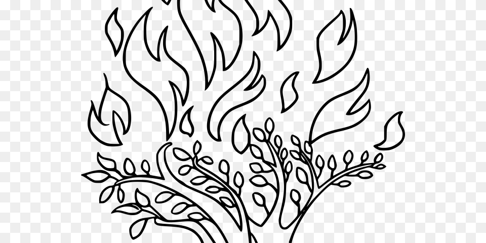 Bush Clipart Desert Shrub Burning Bush Clip Art, Gray Png Image