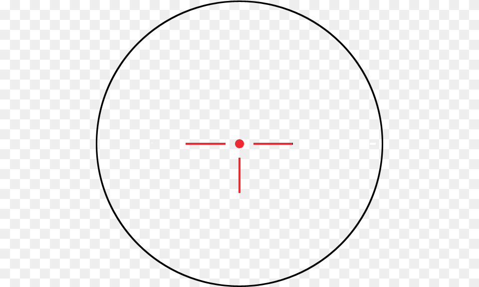 Bushnell 1x Mp Red Dot Redgreen T Dot Reticle 4 Inch Circle Template, Cross, Symbol Free Png