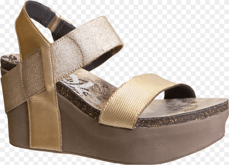 Bushnell In New Bronze Wedge Sandals Sandal, Clothing, Footwear, Accessories, Bag Free Png