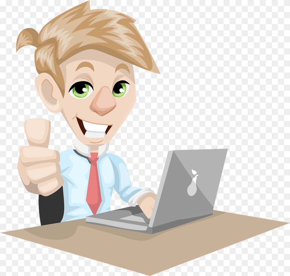 Business Animated Computer, Electronics, Laptop, Pc Free Transparent Png