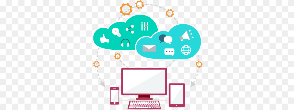 Business Application Cloud Computing Vector, Computer, Electronics, Pc, Computer Hardware Free Png Download