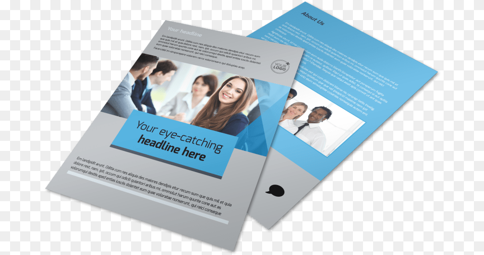 Business Banking Flyer Template Preview Flyer, Advertisement, Poster, Adult, Person Png
