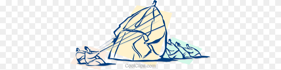 Business Bringing Down The Giant Royalty Vector Clip Art, Boat, Ice, Nature, Outdoors Png Image