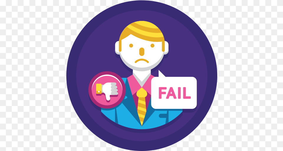 Business Business Fail Icon, Photography, Logo, Badge, Symbol Free Transparent Png