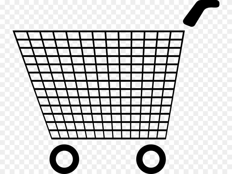 Business Buy Commerce Icon Shopping Cart Svg Shopping Cart Clipart Vector, Gray Free Png Download