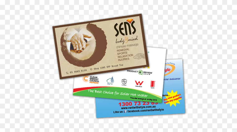 Business Card 310gsm Artboard Massage, Advertisement, Poster, Text, Baby Free Png