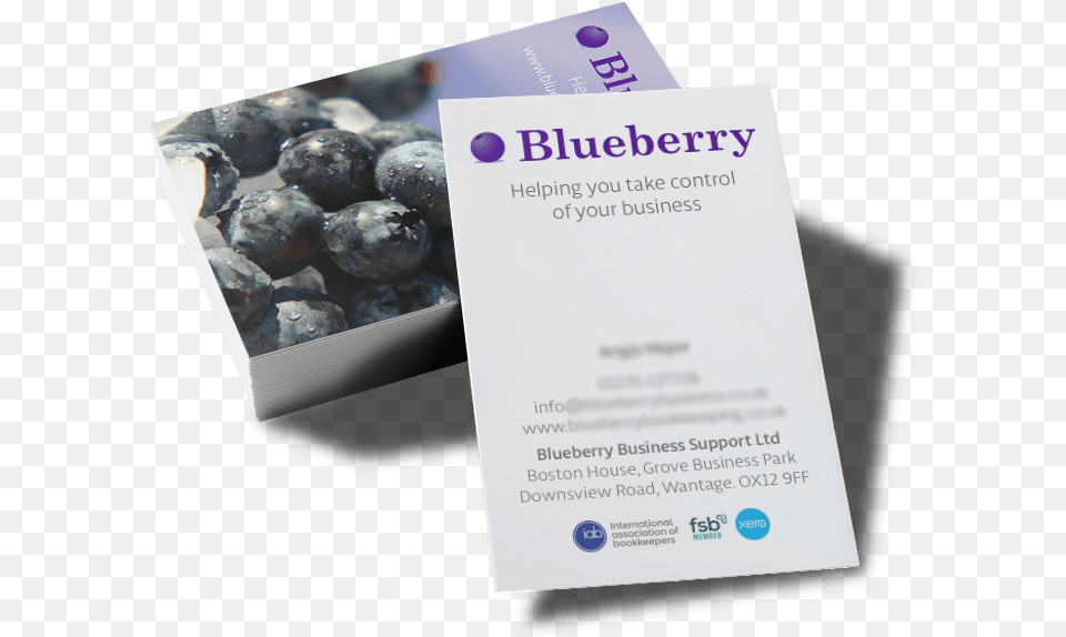 Business Card Design Wantage Blueberry, Advertisement, Produce, Poster, Plant Free Png Download