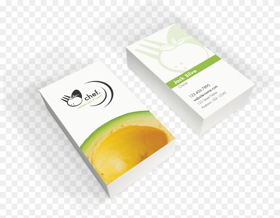 Business Card Mockup Avacado, Food, Fruit, Plant, Produce Png Image