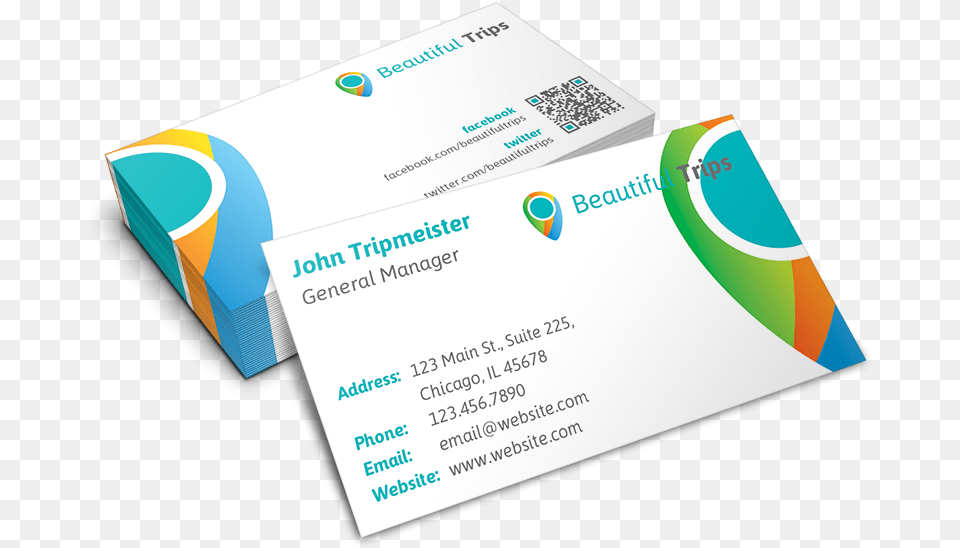 Business Cards Graphic Design, Paper, Text, Business Card, Qr Code Free Png Download