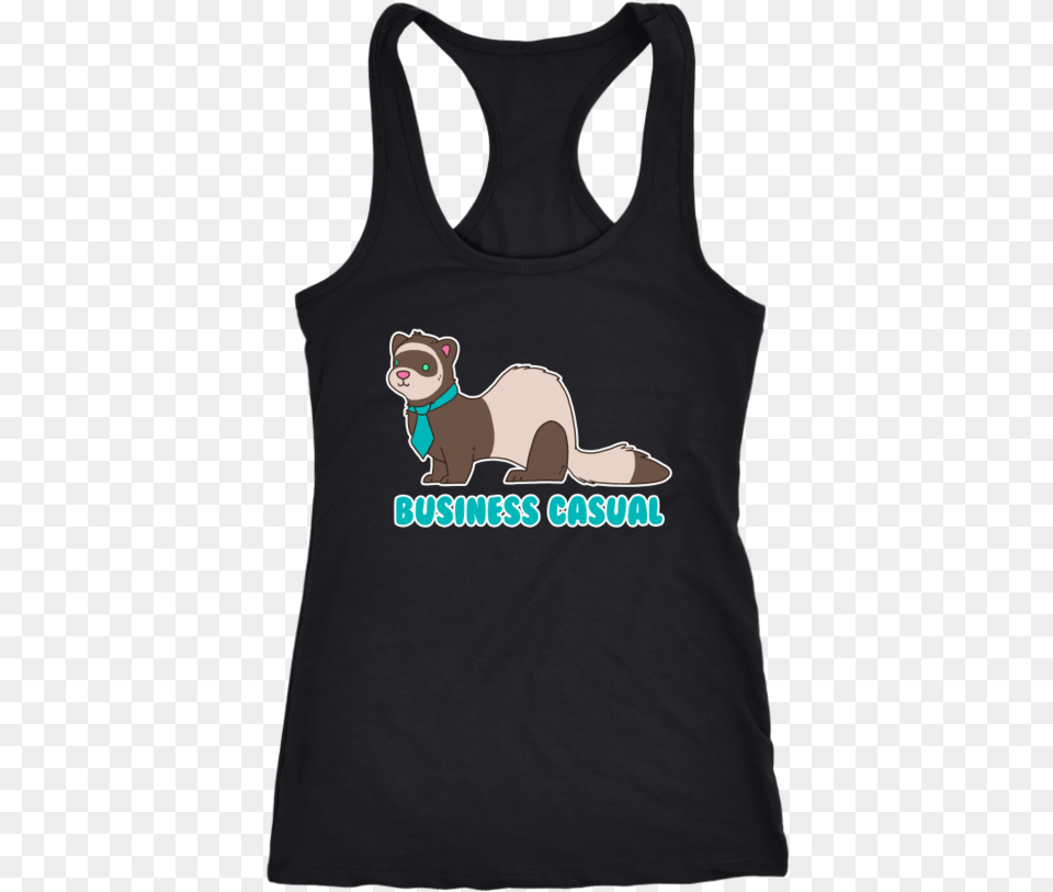 Business Casual Ferret Tank Lesbian Shirt Racerback Tank Top T Shirt Funny Lesbian, Clothing, Tank Top Free Png Download