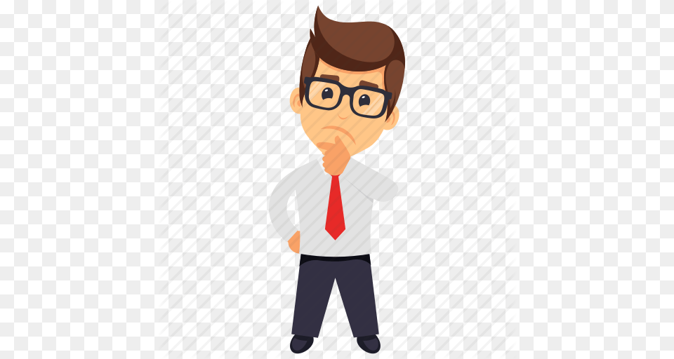 Business Character Confused Business Person Thinking Businessman, Accessories, Tie, Formal Wear, Baby Free Transparent Png