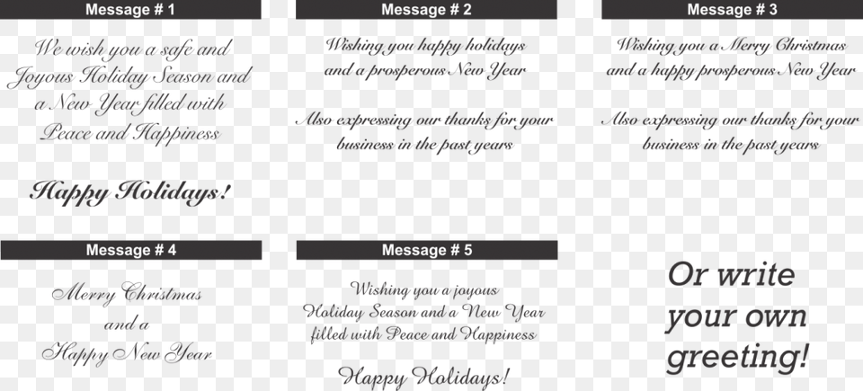 Business Christmas Card Messages Happy Holidays Business Christmas Card Sayings For Business, Text, Menu Free Png