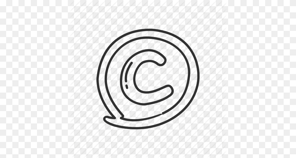 Business Circled Letter C Copyright Copyright Sign Copyright, Spiral, Coil Free Transparent Png