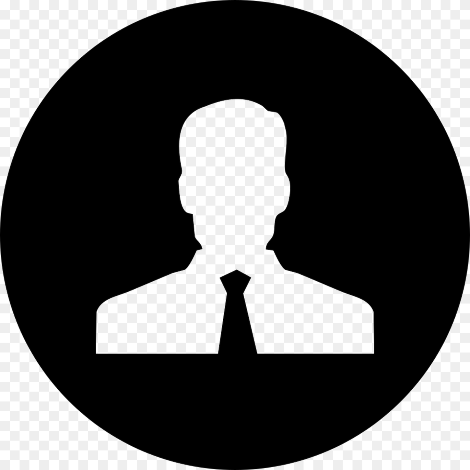 Business Contacts Personal Icon White, Accessories, Tie, Formal Wear, Stencil Free Png