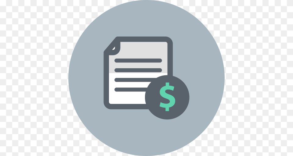 Business Document Dollar File Finance Icon, Text, Disk Free Png
