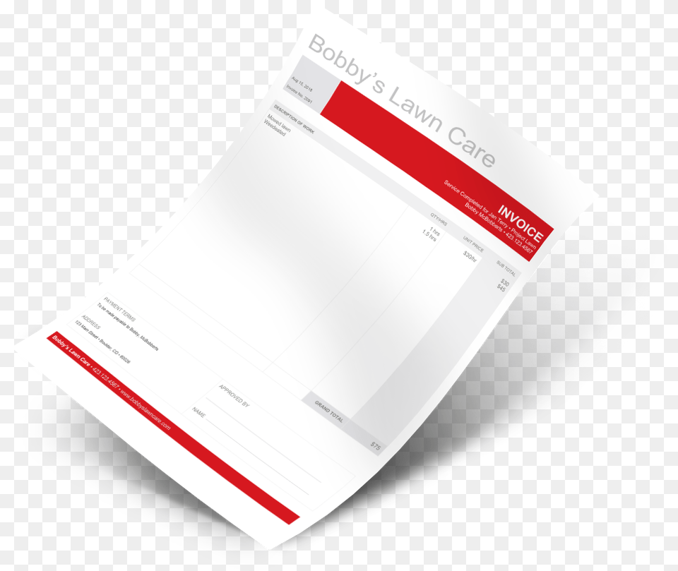 Business Download Brochure, Text, Document, Invoice, Business Card Png