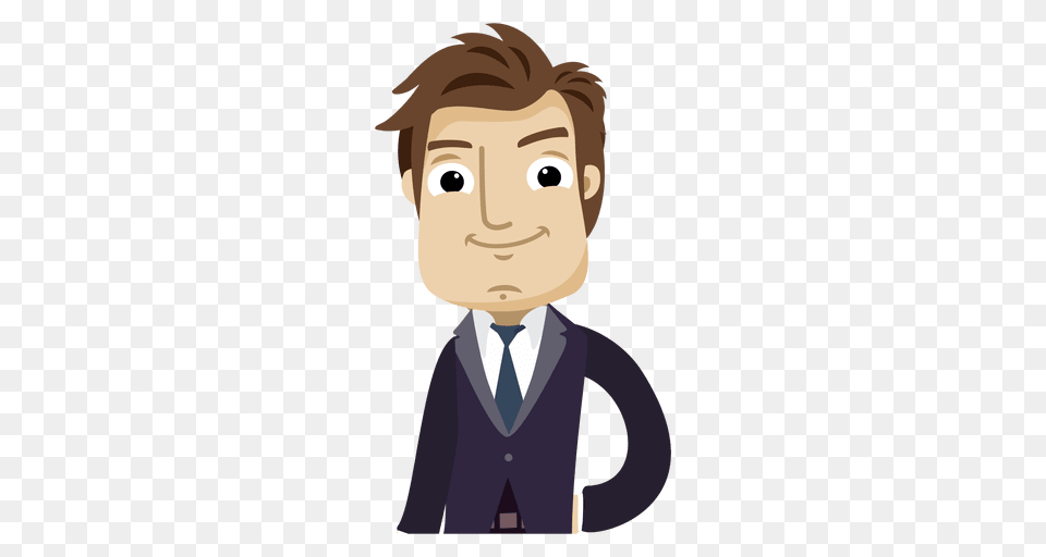 Business Executive Cartoon Character, Suit, Clothing, Formal Wear, Head Free Png