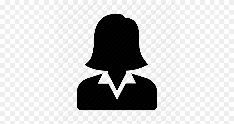 Business Finance Office User Woman Icon, Lamp, Silhouette Free Png Download
