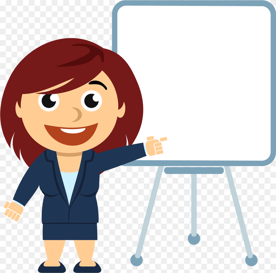 Business Guerrilla Marketing Resource Persona Exponiendo Dibujo Animado, White Board, Baby, Person, Face Free Png Download