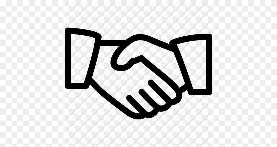 Business Hand Handshake Line Icon Meeting Icon, Body Part, Person Free Png Download