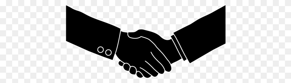 Business Handshake Black Silhouette, Body Part, Hand, Person, Appliance Free Png Download