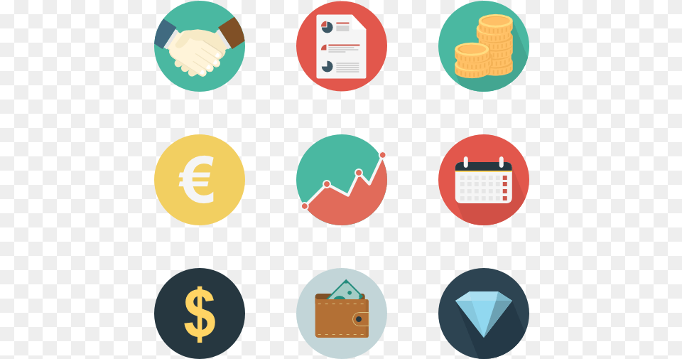 Business Icon Finance Icon Vector, Text Free Transparent Png