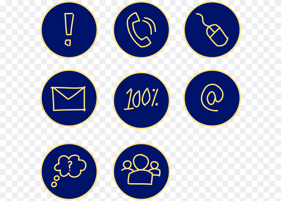 Business Icons Hand Drawn Icons Blue Icons Sales Badges, Symbol, Text, Number, Recycling Symbol Free Transparent Png