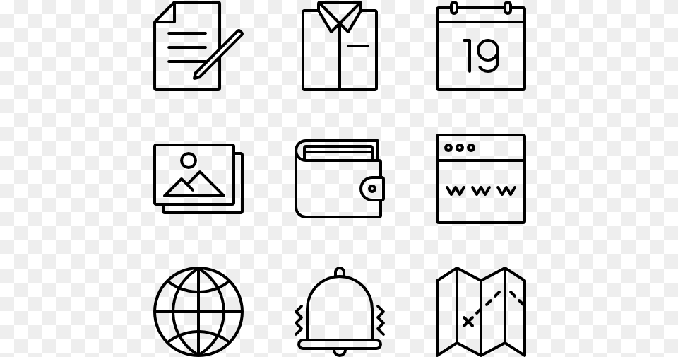 Business Icons Icons Adobe Vector, Gray Free Png Download