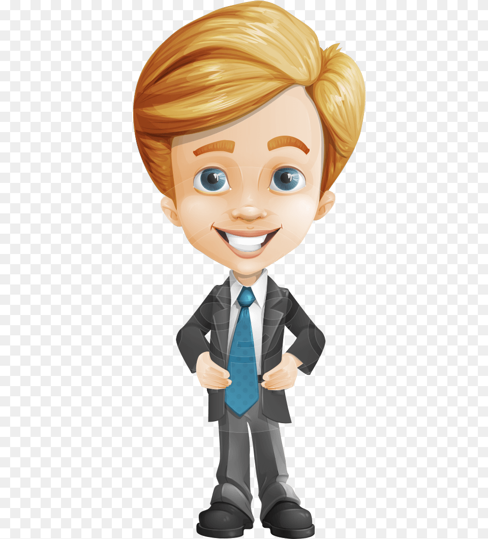 Business Kid Cartoon Vector Character Aka Sid Cartoon Character Boy, Accessories, Formal Wear, Tie, Baby Png Image