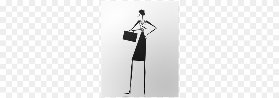 Business Lady Silhouette For Your Design Poster Design, Stencil, Accessories, Bag, Handbag Free Png Download