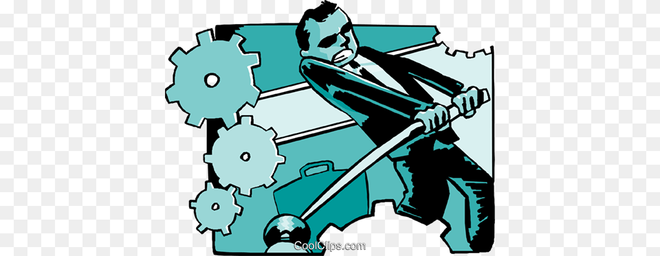 Business Man Adjusting Cogs Of Machine Royalty Vector Clip, Adult, Male, Person, Face Free Transparent Png