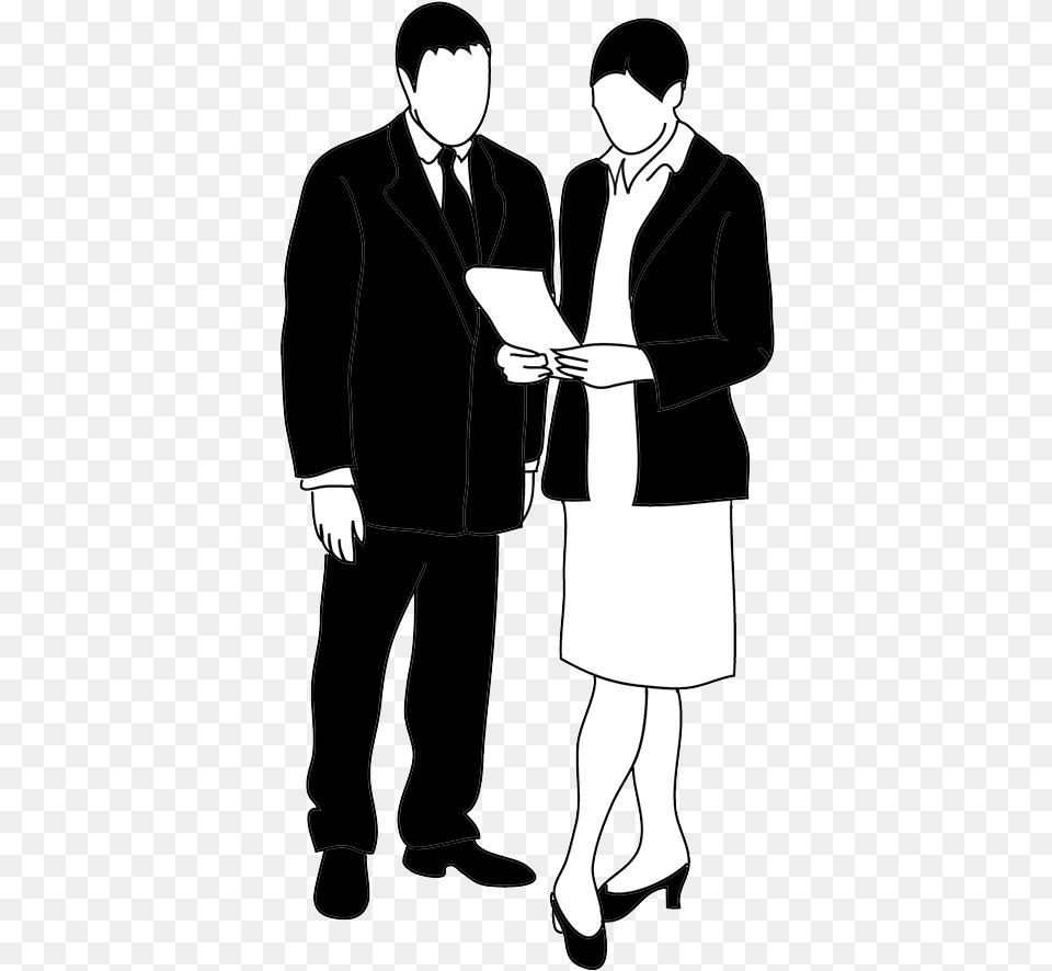 Business Man And Women, Book, Stencil, Publication, Comics Free Png Download