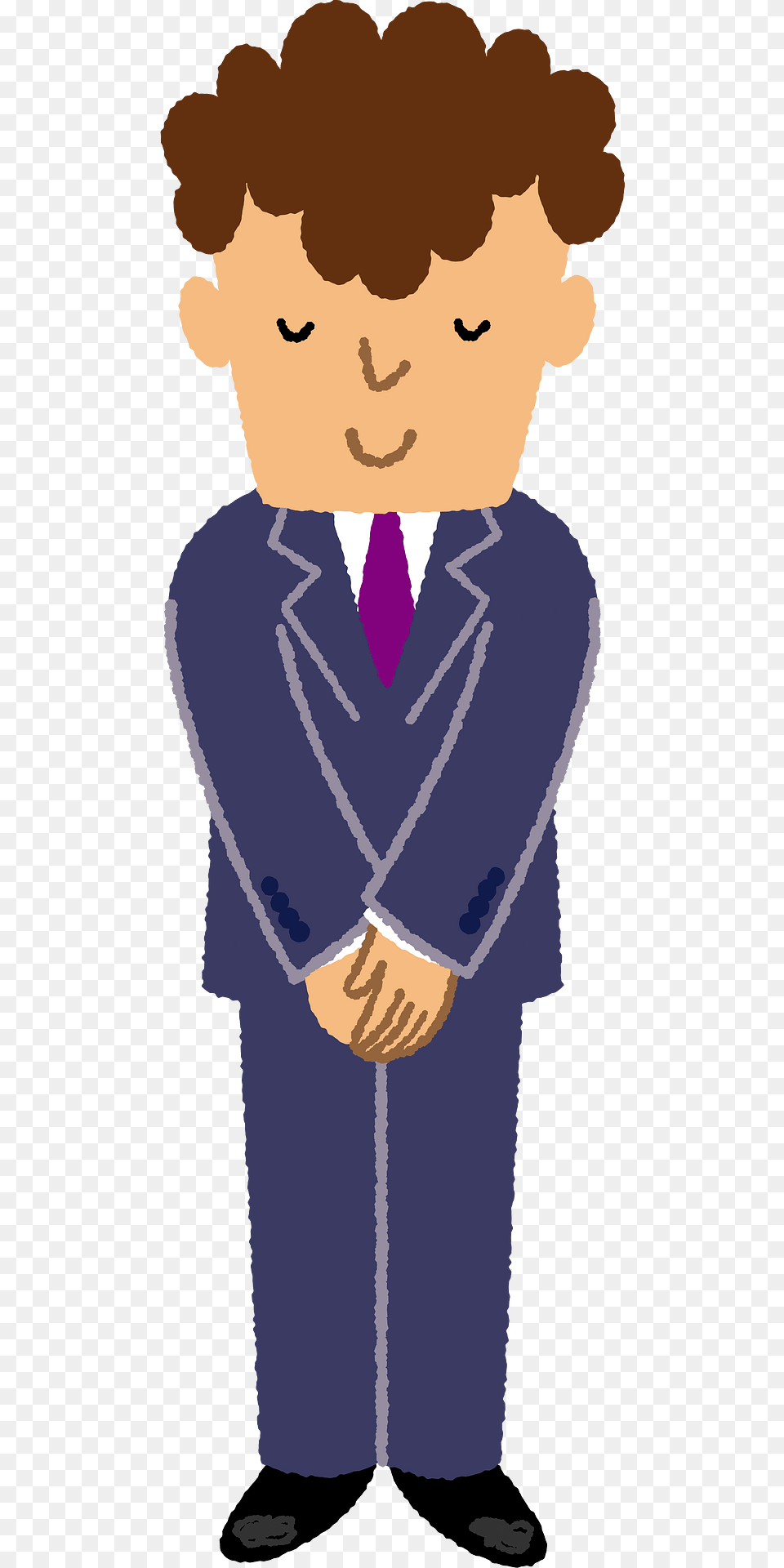 Business Man Bowing Clipart, Person, People, Formal Wear, Clothing Png Image