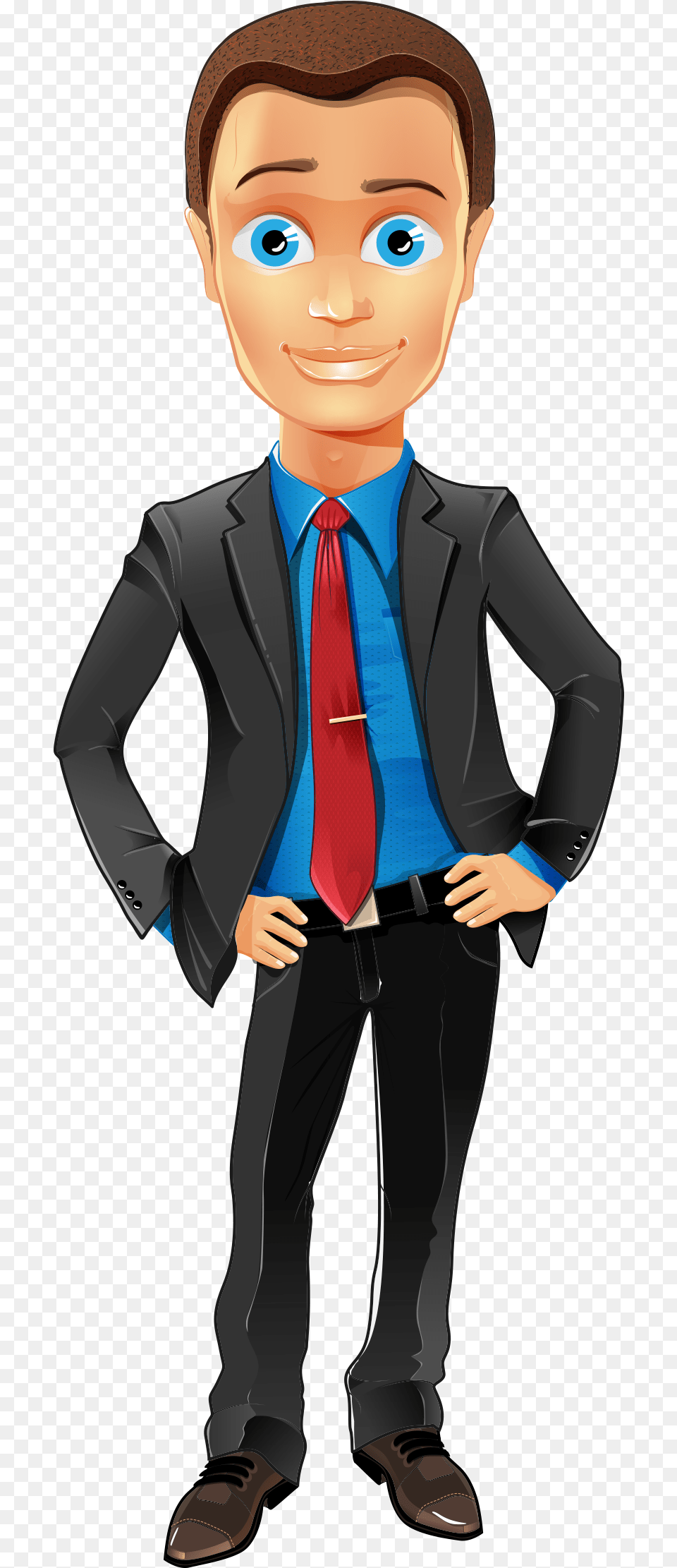 Business Man Cartoon Character Illustration Transparent Background Cartoon Man, Accessories, Clothing, Formal Wear, Necktie Free Png